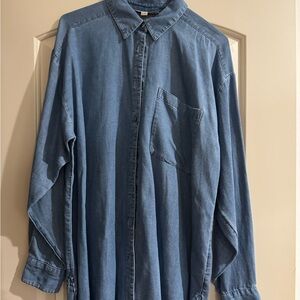 LOFT Blue Button Down Shirt